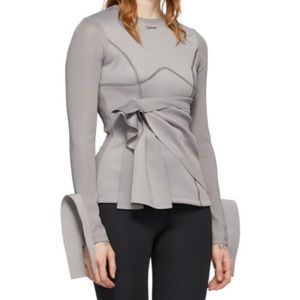 Off- White Gray Blouse with Tags